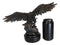 Wings Of Glory Bald Eagle Swooping Over Water Bronzed Resin Figurine With Base