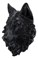 Ebros Large Black Wolf Head with Blood Eyes Wall Decor Plaque 16.5" Tall