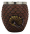 Ebros Medieval Khaleesi's Dragon Colorful Scale Egg With Hatching Wyrmling Small Drink Cup 3.75" High Fantasy GOT Themed Dungeons And Dragons Drinking Party Prop Cups (Set of 2 Red)