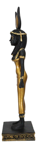 Egyptian Standing Goddess Of Magic And Healing Ra Isis With Sun Disc Figurine