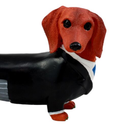 Cute Doxie Collection Wedding Groom Tuxedo Dachshund Figurine Dog Collectible