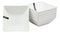 Ebros Pack Of 6 Kitchen And Dining Modern Contemporary Design Porcelain Square Bowls 18 Ounces 5.25"Dia Restaurant Supply Grade Dishwasher And Microwave Safe Perfect For Appetizers Dipping Sauces Soup