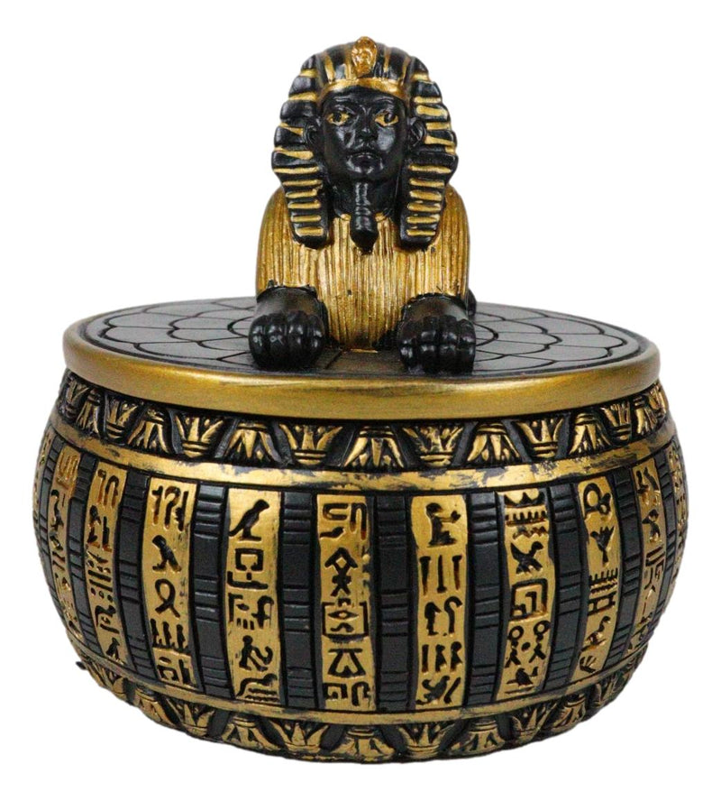 Ebros Egyptian Guardian Androsphinx Jewelry Box Statue Classical Egypt Monument Sphinx