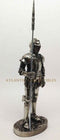 Ebros 7 Inch Armored Medieval Knight with Large Spear Statue Figurine