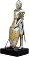 Ebros Medieval Swordsman Knight Of Heraldry Figurine 8.75"Tall Suit of Armor