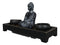 Meditating Gautama Buddha Zen Garden Kit With Pebbles And Candle Holder Barrels