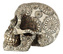 Ebros 8"Long Large Floral Gothic Tattoo Human Skull Decorative Figurine