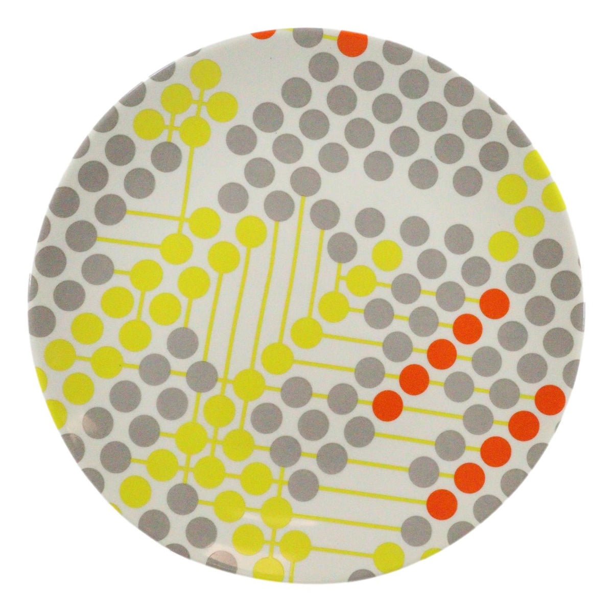 Frank Lloyd Wright Textile Taliesin West Yellow Ceramic Dessert Plates Pack Of 4