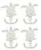 Ebros Gift 4.75" Tall Nautical Ocean Sea Turtle Cast Iron Rustic Vintage Wall Coat 2 Pegs Hook Tortoise Turtles Coastal Beach Decorative Accent Hooks for Keys Leashes Hats (4)