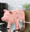 Small Ceramic Country Farmhouse Pig Swine Pork Butcher Chart Piggy Coin Bank Jar