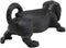 Ebros Cast Iron Rustic Black Sausage Dachshund Dog Boot Cleaner Scraper Weathered Outdoor Patio Backyard Entrance Accent Statue 12.75" Long for Dirty Shoes Boots Footwear