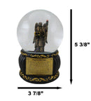 Christian Holy Archangel Saint Uriel Angel Of Light Glitter Water Globe Figurine