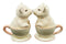 Ebros  Couple Kissing Teacup Miniature Pigs Hog Heavens Ceramic Salt Pepper Shaker Set