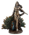 Ebros Gift Roman Juno Greek Goddess Hera with Sacred Peacock Statue