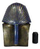 Large 18.75"H Ancient Egyptian King Tut Bust Statue Burial Mask Nemes Figurine