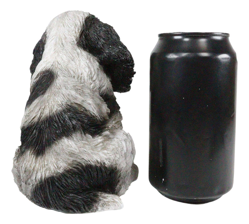 Ebros Lifelike Pet Pal English Cocker Spaniel Dog Puppy Sitting Figurine 5.75"H