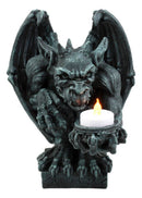 Squatting Gothic Gargoyle Candle Holder Guardian Servant Tea Light Castle Butler