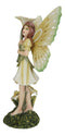 Meadowland Lily Fairy Holding Flower Stem And Lilies Figurine Fae Garden Fantasy