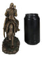 Medieval Suit Of Armor Knight With Large Shield And Axe On Horse Figurine