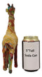 Safari Tall Giraffe Hand Crafted Paper Mache In Colorful Sari Fabric Figurine