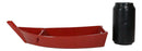 Japanese Omakase Red Sushi Boat Serving Plate Plastic Lacquer Restaurant Grade