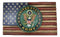 Patriotic American Flag United States Army Eagle Seal Wooden Wall Decor Plaque