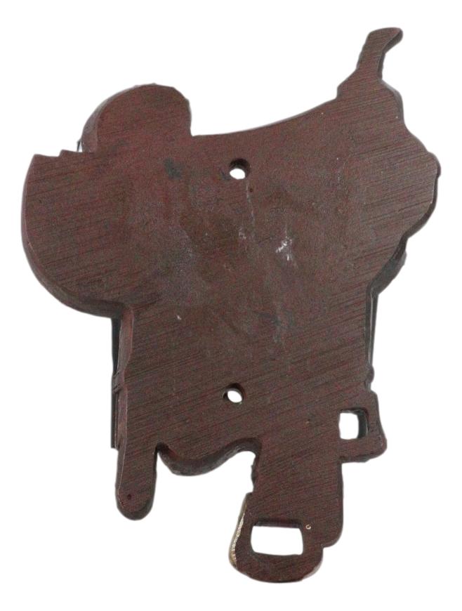 Vintage Rustic Western Cowboy Horse Saddle Wall Beer Bottle Cap Opener Figurine