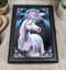 Spirit Enlightenment Sacred Unicorn Art Tile Wooden Tarot Cards Decorative Box