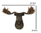 Western Rustic Wildlife Baron Bull Moose Elk Deer Taxidermy Wall Decor Plaque