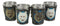 Mythical Fantasy Albino And Gray Wolf Shot Glasses 2-Ounce Set Of 4 Novelties