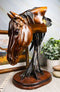 Ebros Cavalier Wild Stallion Horse Bust Sculpture 12.5"H In Mahogany Faux Wood