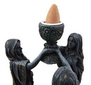 Ebros Triple Goddess Maiden Mother & Crone Backflow Cone Incense Burner