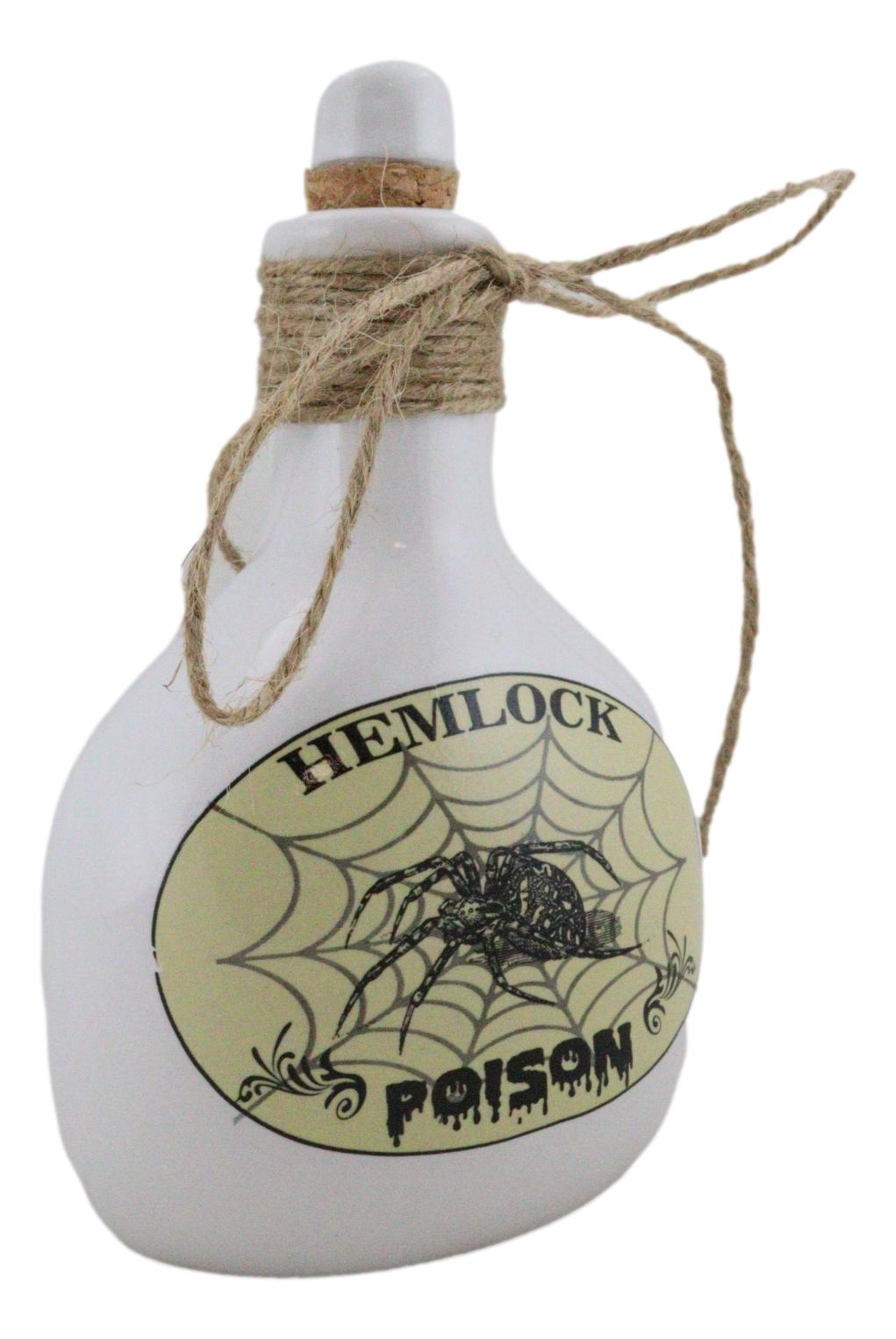 Ebros 5.5"H Ceramic Mad Doctor Small Display Container with Cork Lid (Hemlock Spider) - Ebros Gift