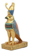 Ebros Egyptian God Horus Falcon Bird On Hieroglyphic Pedestal Statue 8.75"H