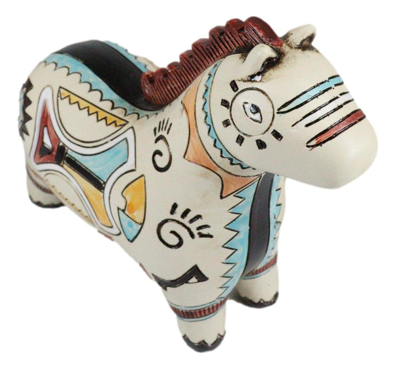 Native Tribe American Aztec Hopi Indian Style Equine Horse Totem Spirit Figurine