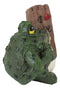 Set of 3 Green Toads Frogs Holding Welcome Kiss Me I Love U Signs Mini Figurines