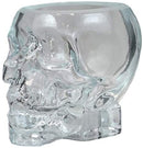 Ebros Set of 4 Translucent Acrylic Skeleton Skull Face Liquor Shot Glass Shooters