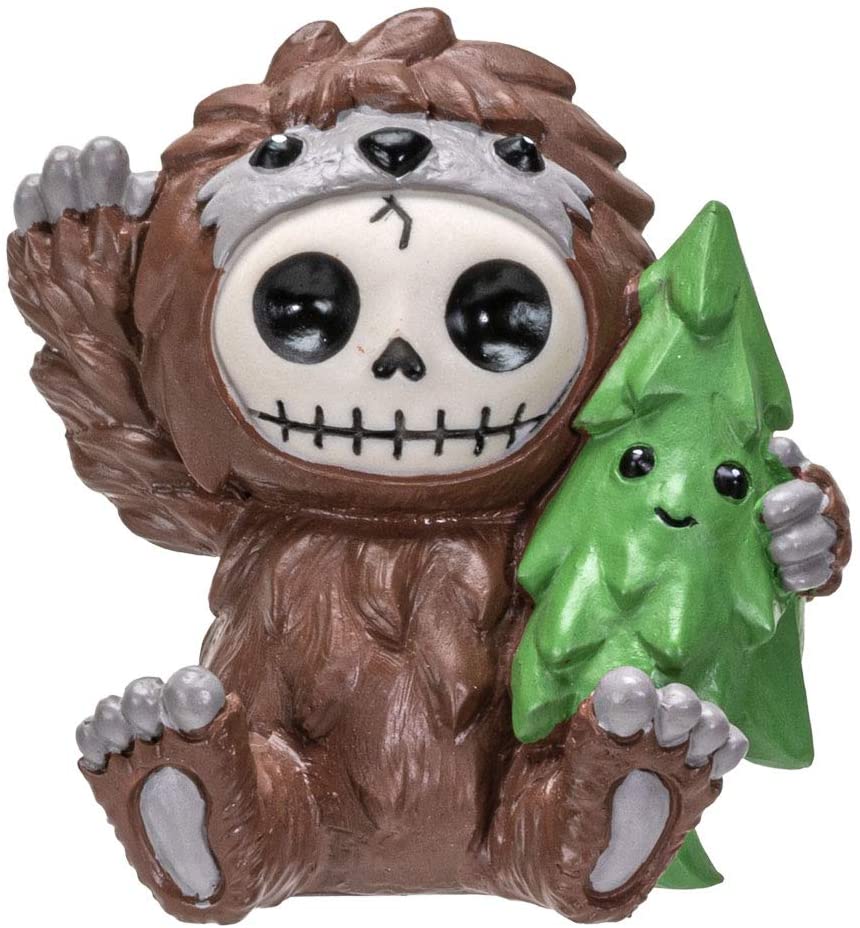 Ebros Furry Bones Bigfoot Sasquatch Skeleton Figurine Forest Creature Furrybones - Ebros Gift