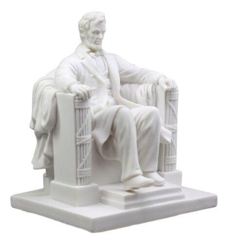 Seated Abraham Lincoln Figurine 5" Tall Lincoln Memorial Washington Sculpture - Ebros Gift