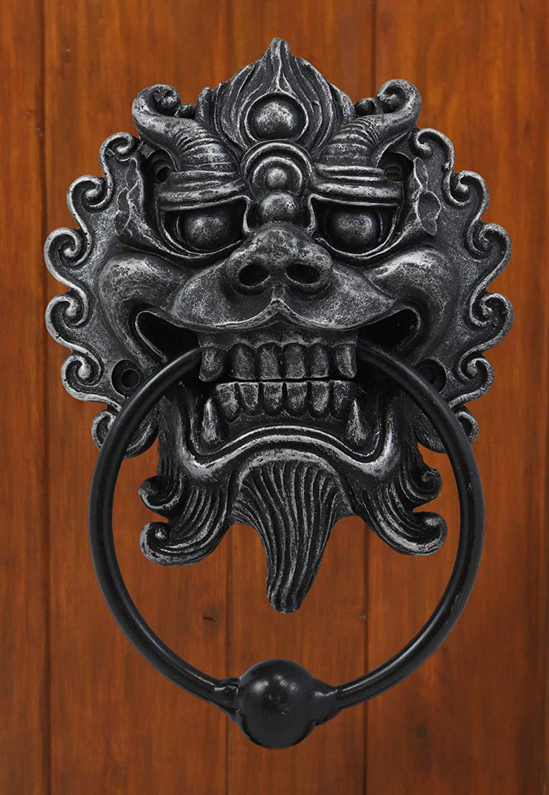 Ebros Gift Far East Oriental Longwei Chinese Dragon Door Knocker for Doors