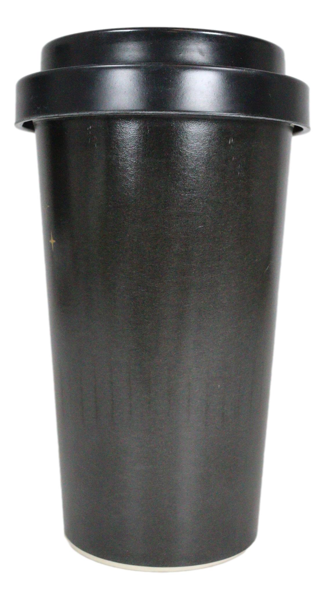 Wicca Psychic Tarot Readings Coffee Card Bamboo Travel Mug Cup W/ Lid And Sleeve