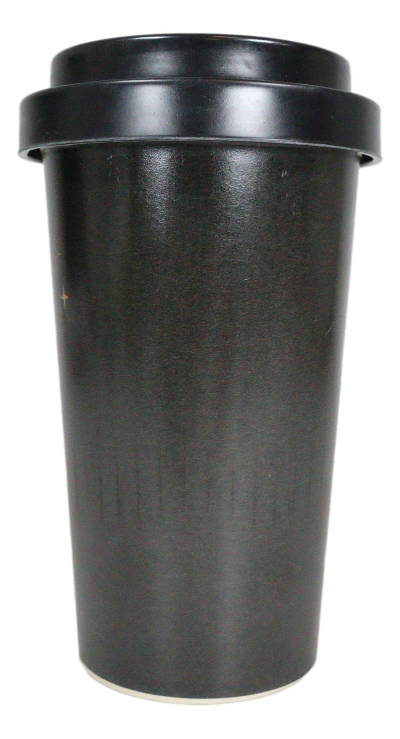 Wicca Psychic Tarot Readings Coffee Card Bamboo Travel Mug Cup W/ Lid And Sleeve