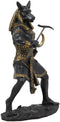 Egyptian Deity Seth Holding Khopesh Sickle Blade And Was Scepter Statue Decor