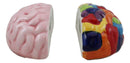 Ebros Right And Left Brains Magnetic Ceramic Salt Pepper Shakers Set 3.5"L