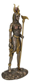 Egyptian Goddess of Motherhood Sky Love Arts Hathor Ra Holding Staff Figurine
