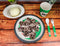 Ebros Panda 5 Piece Organic Bamboo Dinnerware Set For Kids Children Toddler Baby