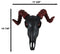 Gothic Goat of Mendes Baphomet Belial Ram Skull Red Horns Wall Decor