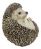Lifelike Realistic Spinal Mammal Baby Hedgehog Lying On Back Decorative Figurine