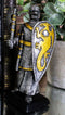 Suit Of Armor Medieval Knight With Axe And Large Dragon Shield Mini Figurine