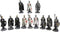 Ebros Set of 12 Medieval Knights Crusaders Figurines Suit of Armor Miniature